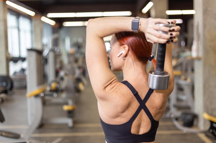 Dumbbell Overhead Tricep Extension